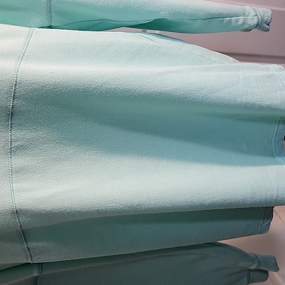 Womens Victoria Secret Pink Turquoise and Silver Logo Sweatshirt Size Small - Picture 6 of 9